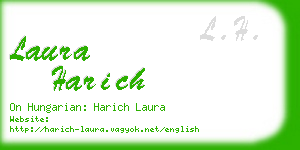 laura harich business card